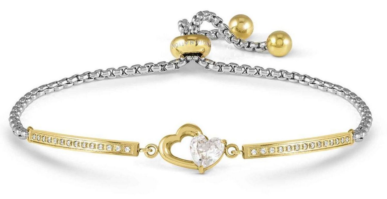 Bransoletka damska Nomination Milleluci złota serce cyrkonie 028021 022.jpg